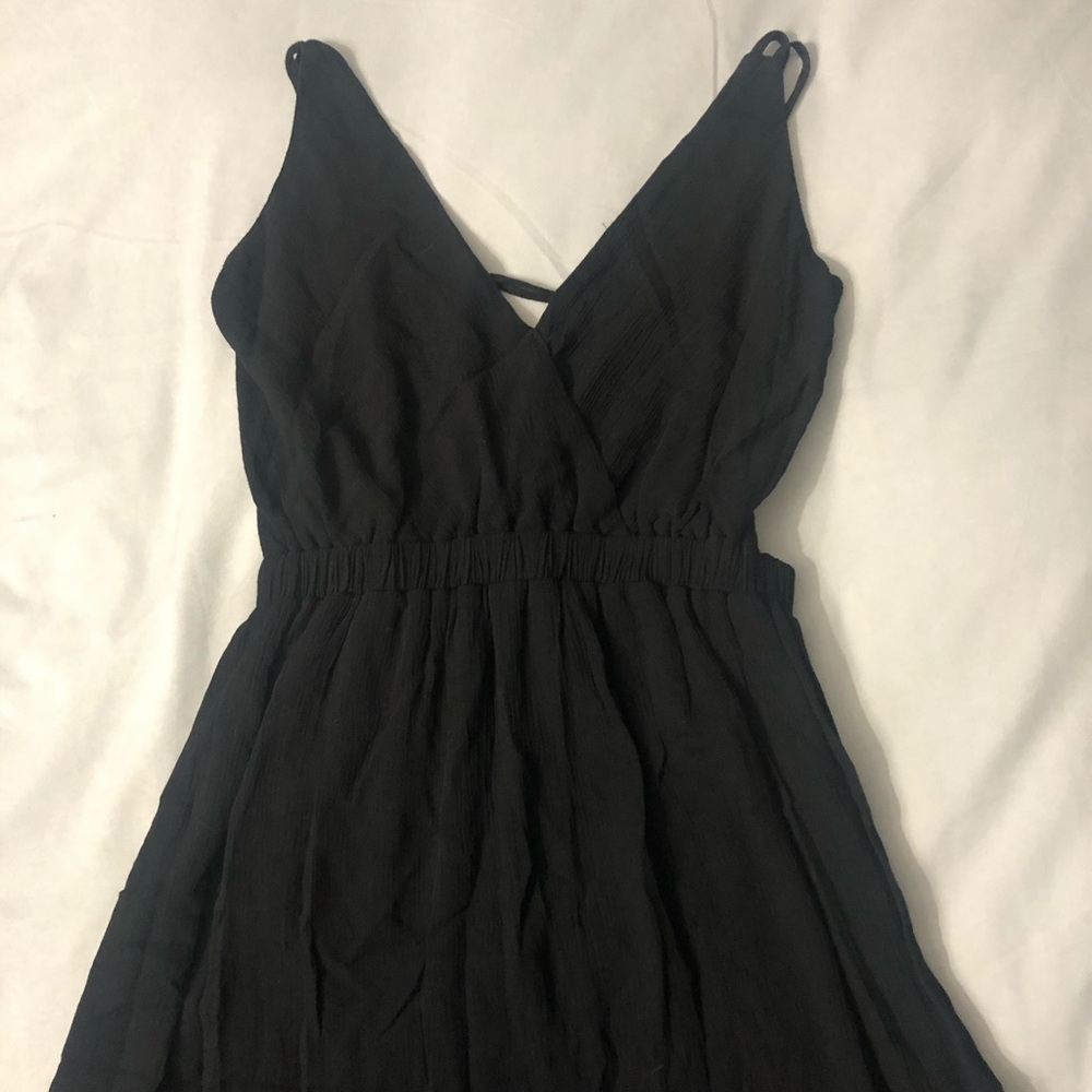 Lulus long black dress